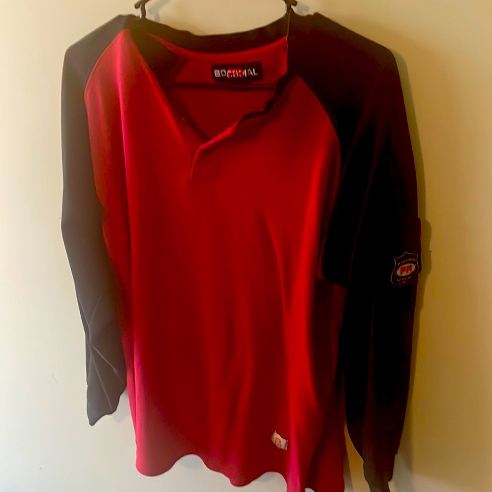 3 button long sleeve FR (flame resistant) shirt